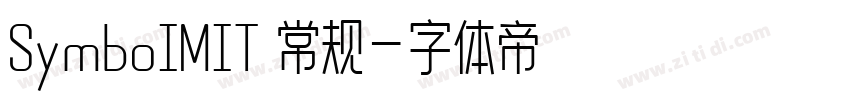 SymboIMIT 常规字体转换